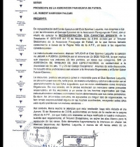 El Club Sportivo Luqueño solicita reconsideración urgente a la A.P.F.